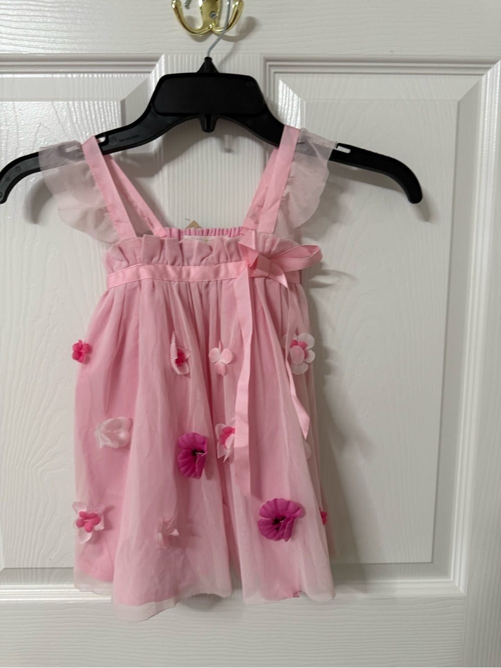 cozy toes pink  Floral Tulle Dress for Little Girls nwt sz 2T